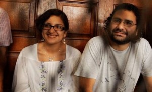 علاء عبد الفتاح و منى سيف