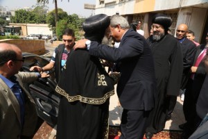 المهندس خالد عبد العزيز وزير الشباب والرياضة قداسة البابا تواضروس بابا الاسكندرية وبطريرك الكرازة المرقسية 2