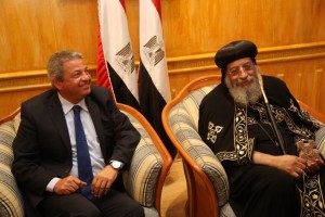 المهندس خالد عبد العزيز وزير الشباب والرياضة قداسة البابا تواضروس بابا الاسكندرية وبطريرك الكرازة المرقسية 4