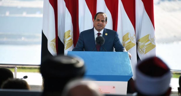 نص كلمة السيسي فى افتتاح قناة السويس الجديدة