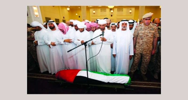 الإمارات تشيع شهيد الوطن سيف الفلاسي